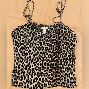 H&M cheetah top